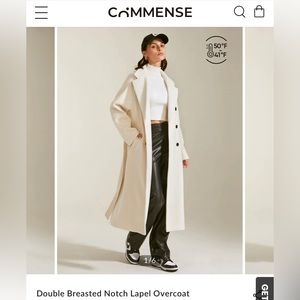 Overcoat, creamy white, size M